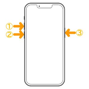 iPhone8以降の強制再起動方法