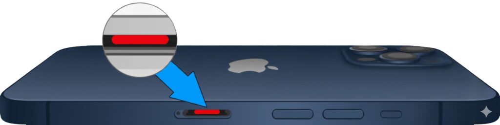 iPhone15Proの水没マーク位置