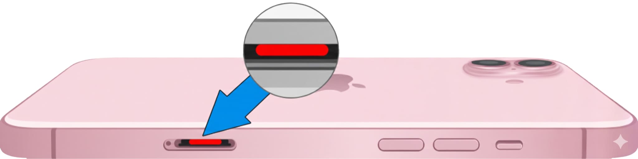 iPhone16Plusの水没マーク位置