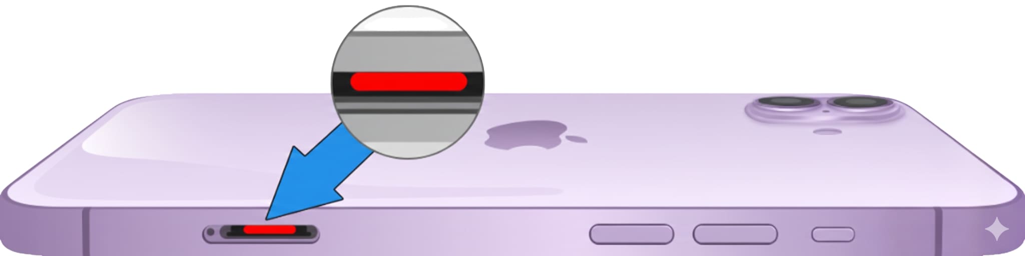 iPhone17の水没マーク位置