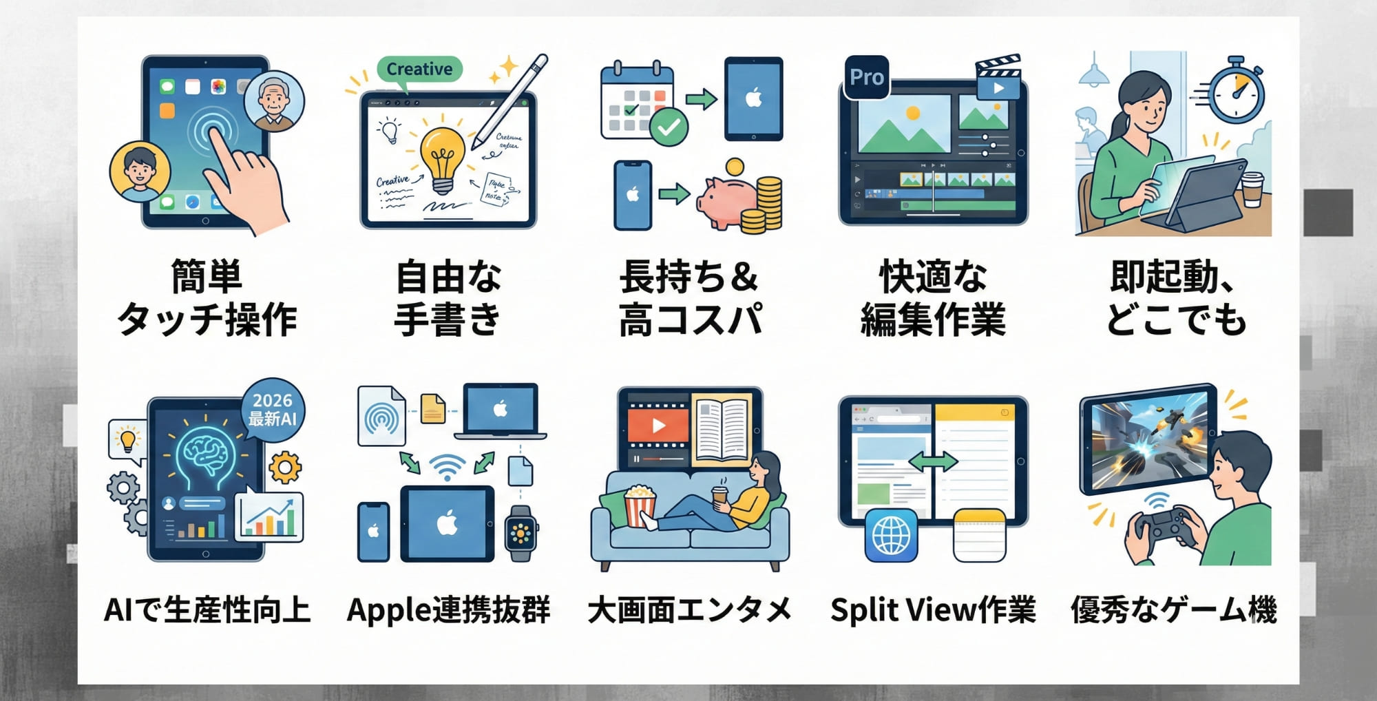 iPadのメリット10選【活用術も紹介】