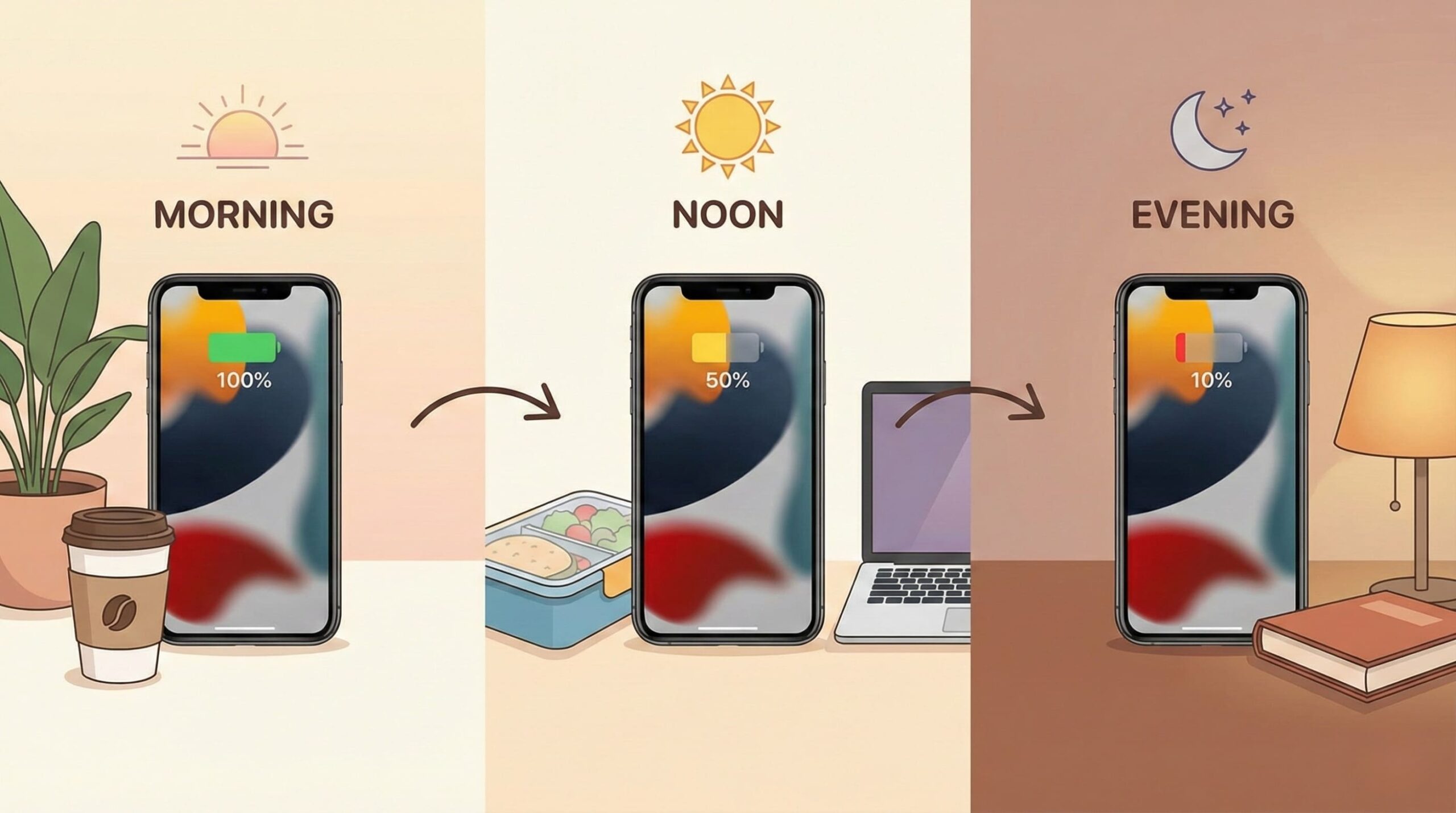 最大容量75%・70%・60%で何時間持つ？