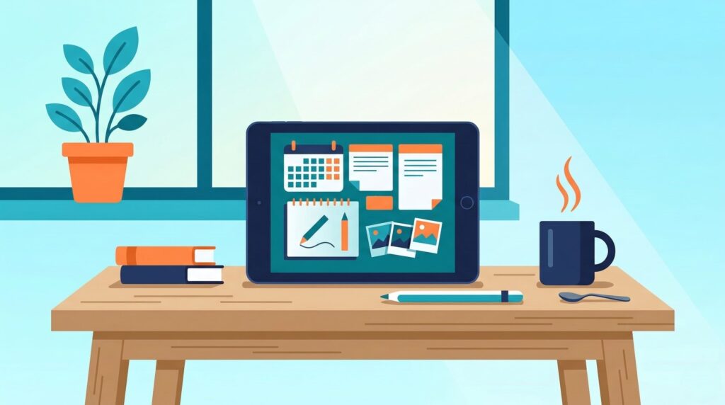 iPad miniのある理想的な生活シーンイメージ