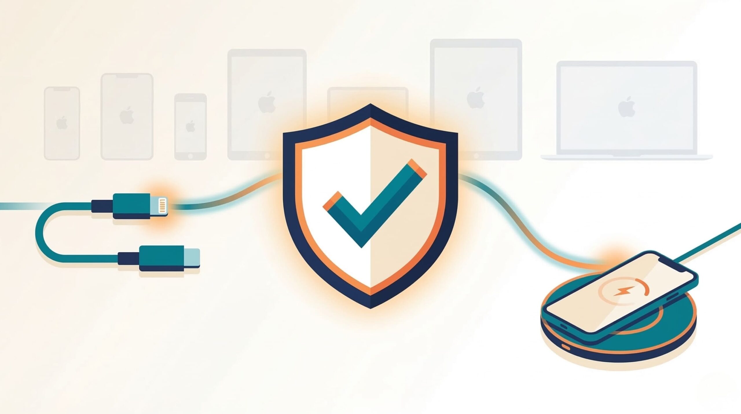 AppleのMFi認証プログラムを解説するイメージイラスト