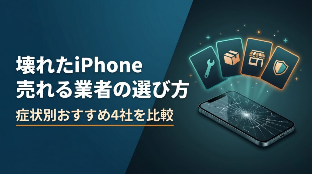 壊れたiPhone買取 売れる業者の選び方 症状別おすすめ4社を比較