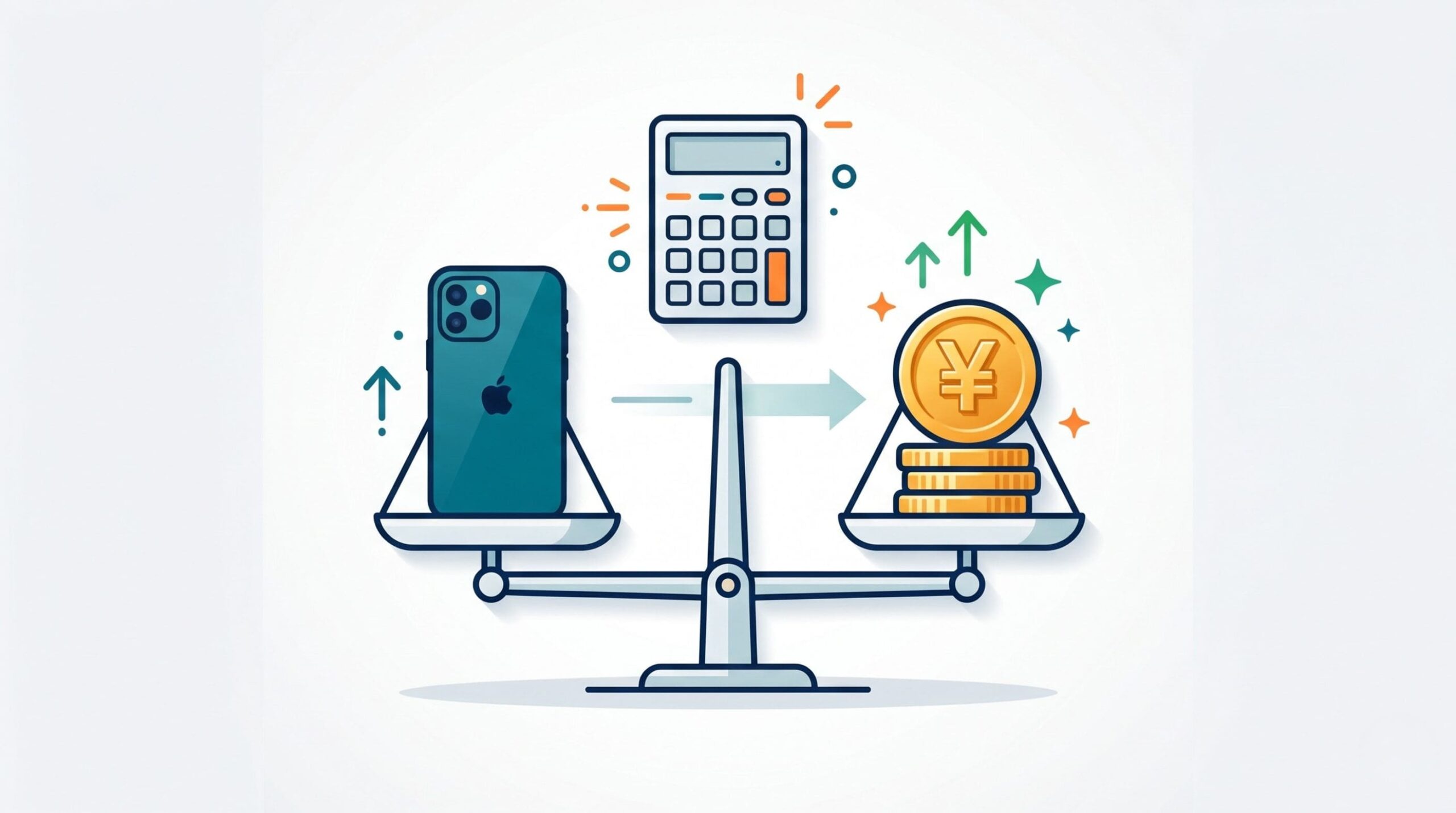 電源がつかないiPhoneの買取相場イメージ