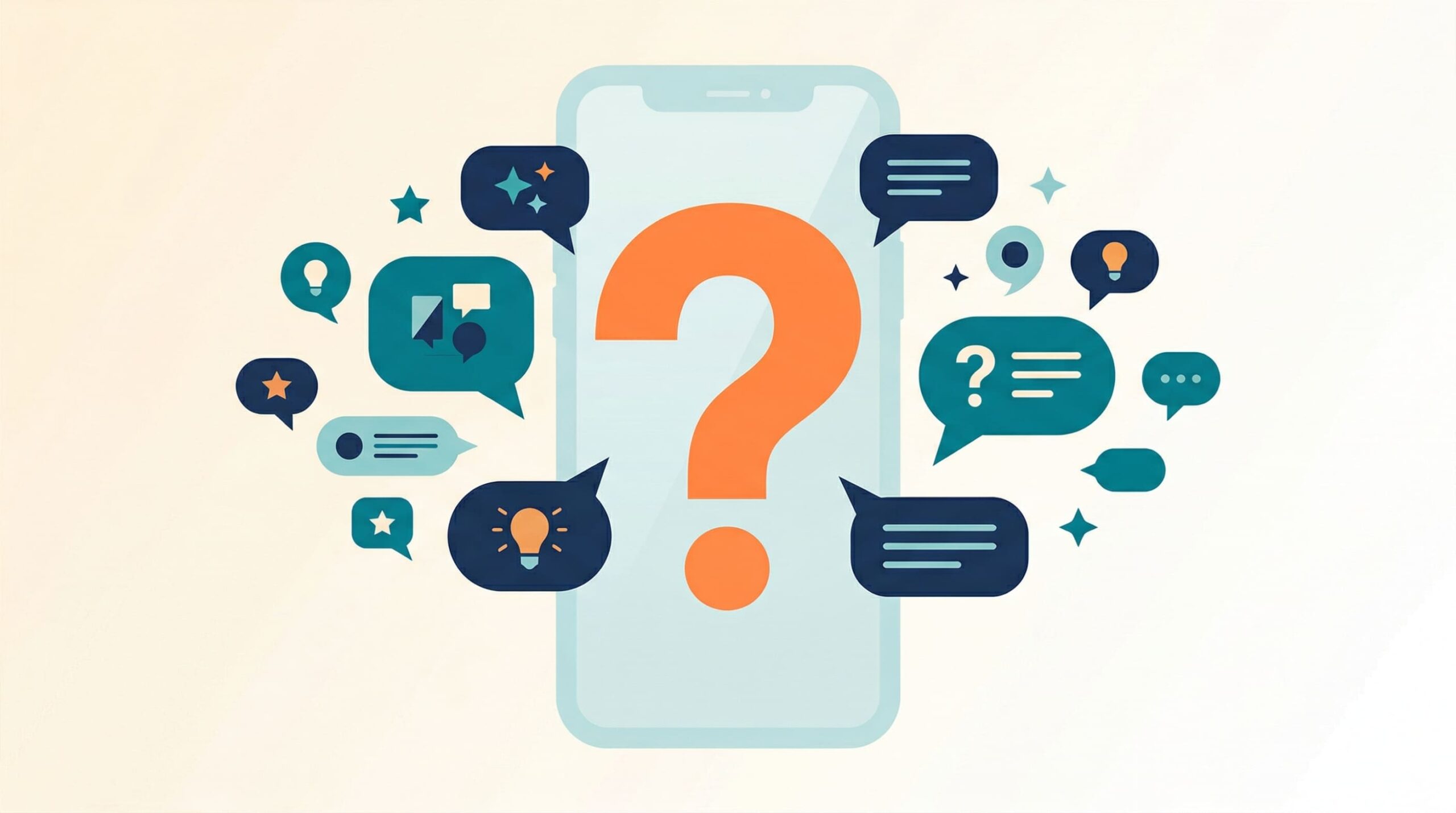 iPhoneをトイレに落とした時のよくある質問のイメージイラスト