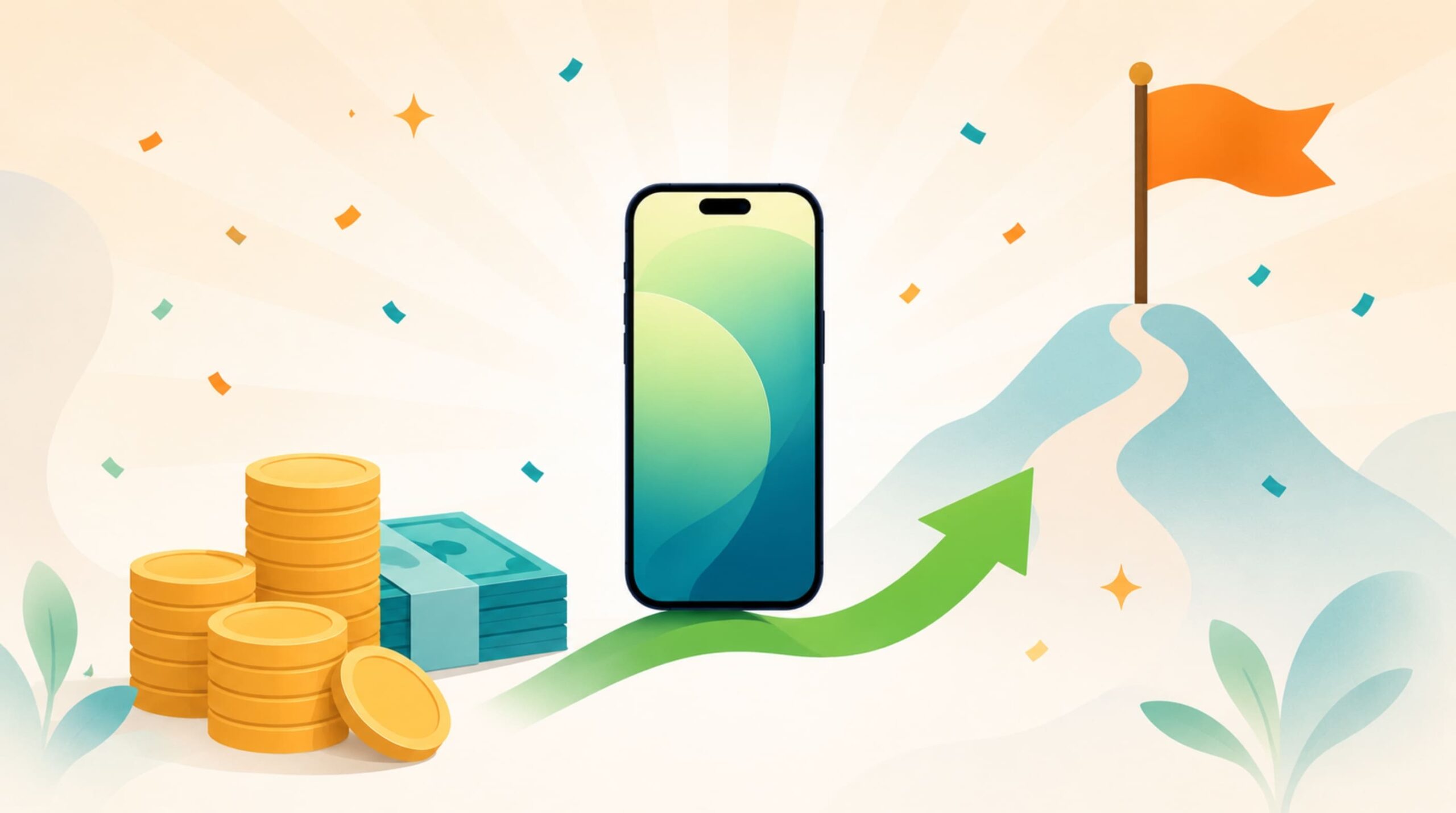 iPhone 買取高額ランキングを参考に最高値で売却するイメージ
